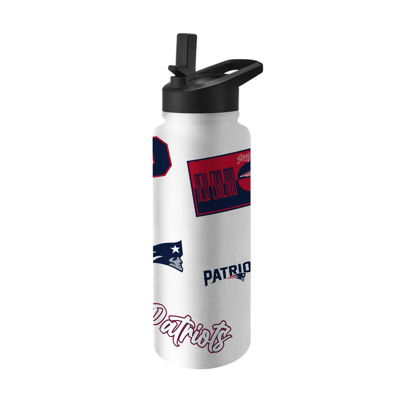 New England Patriots White 34oz Dream Weave Quencher Bottle