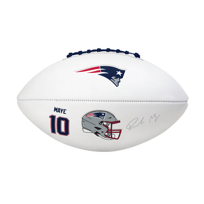 New England Patriots Drake Maye Players Full Size Autograph Football