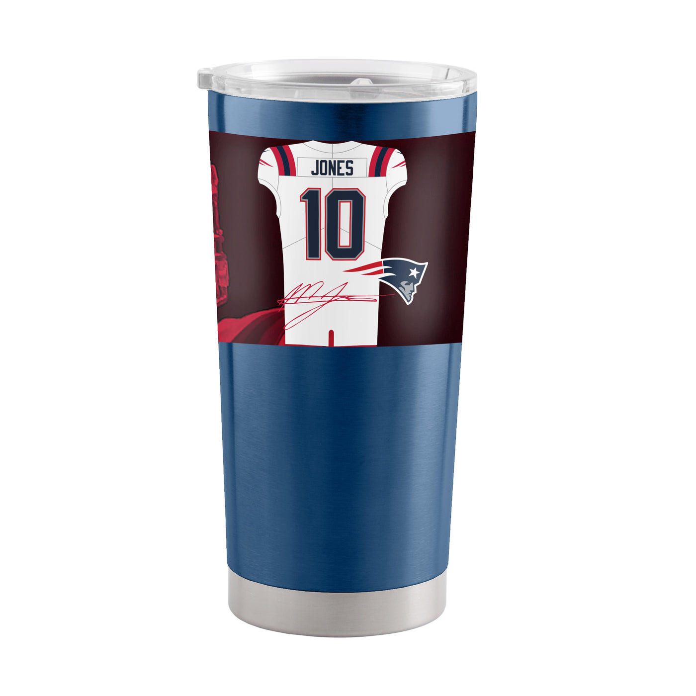 New England Patriots 20oz Mac Jones Stainless Tumbler - Logo Brands
