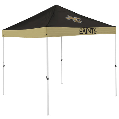 New Orleans Saints economy canopy shelter by Logo Brands, portable outdoor shelter with team logo and sturdy frame.