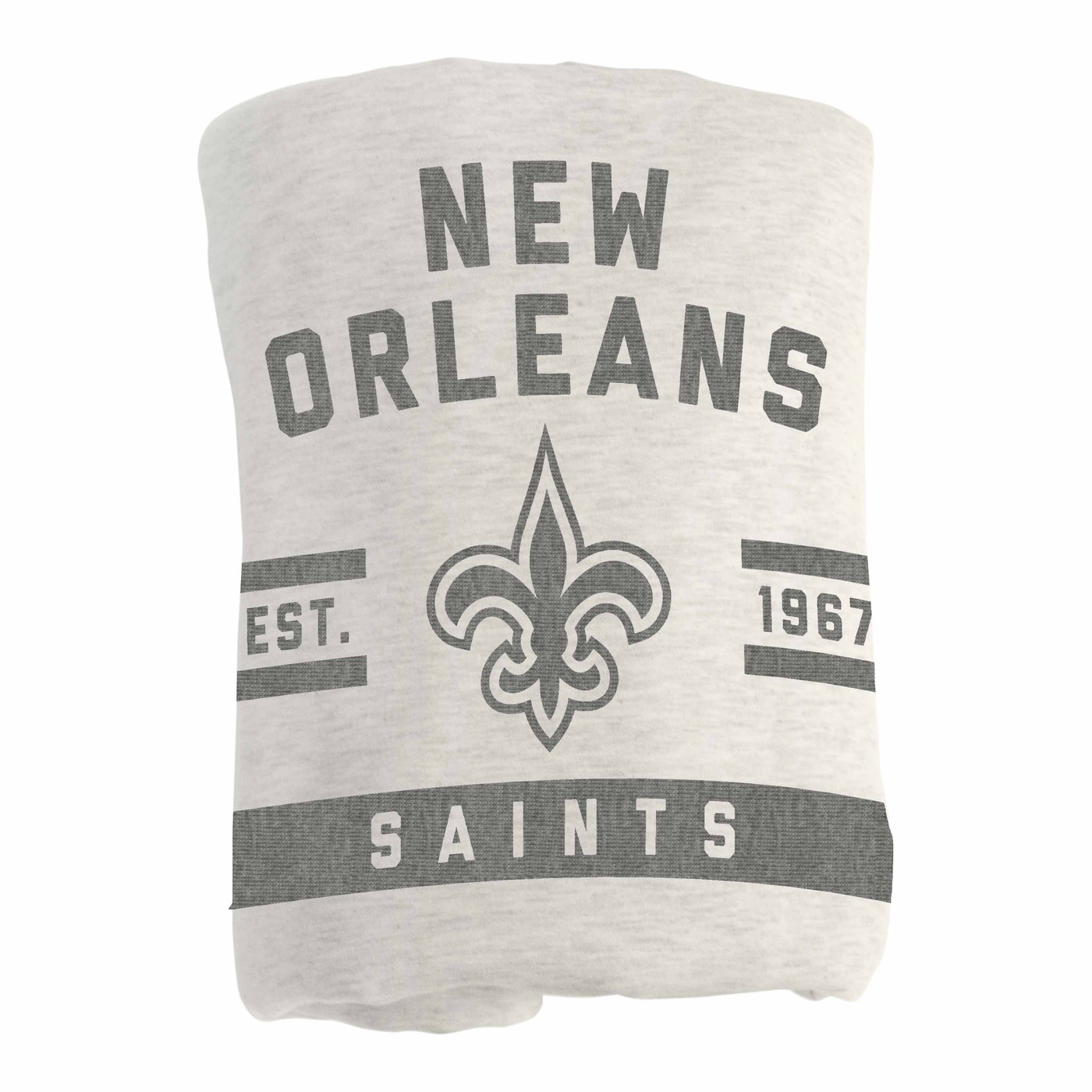 New Orleans Saints Oatmeal Sweatshirt Blanket