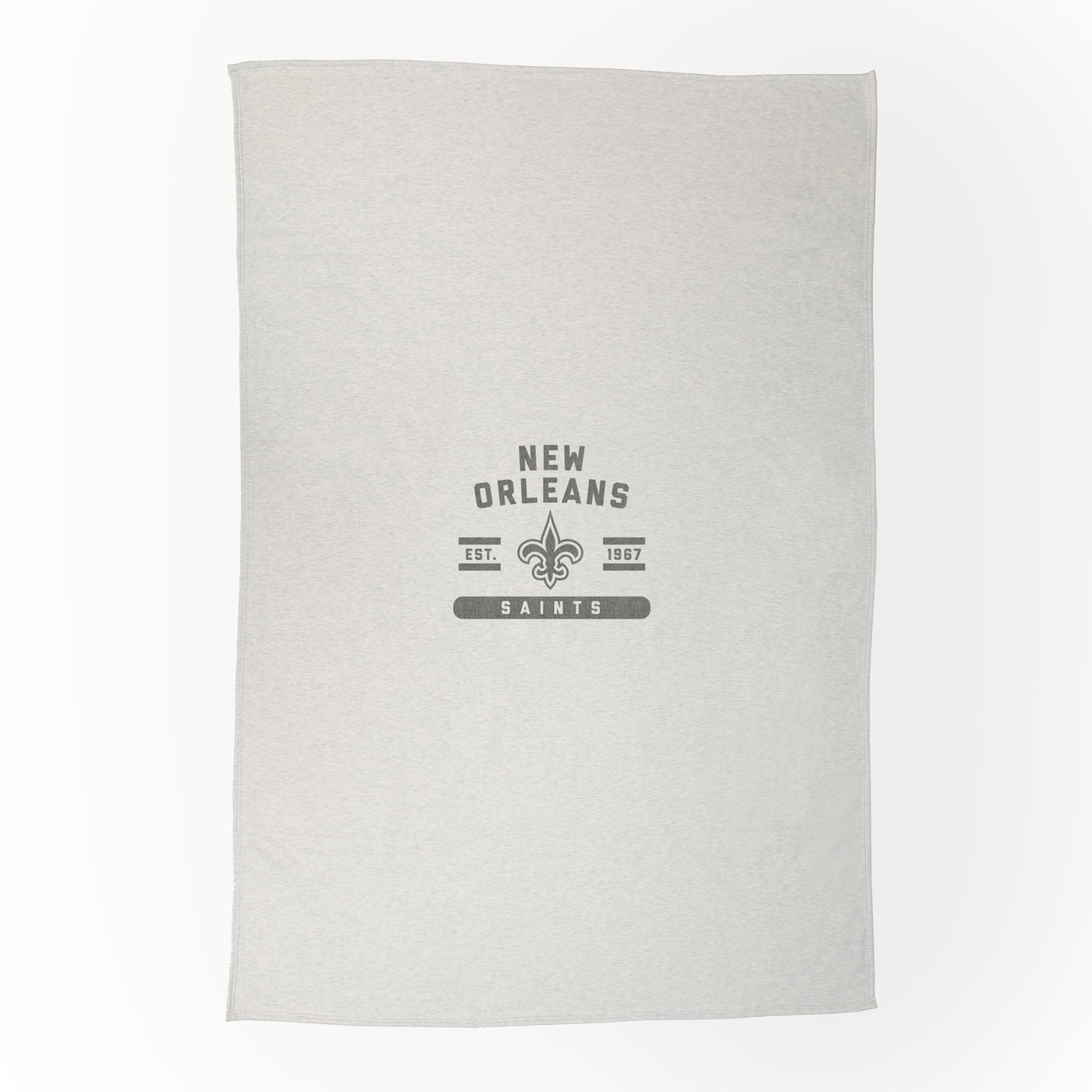 New Orleans Saints Oatmeal Sweatshirt Blanket