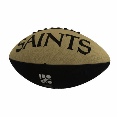 New Orleans Saints Pinwheel Logo Junior-Size Rubber Football