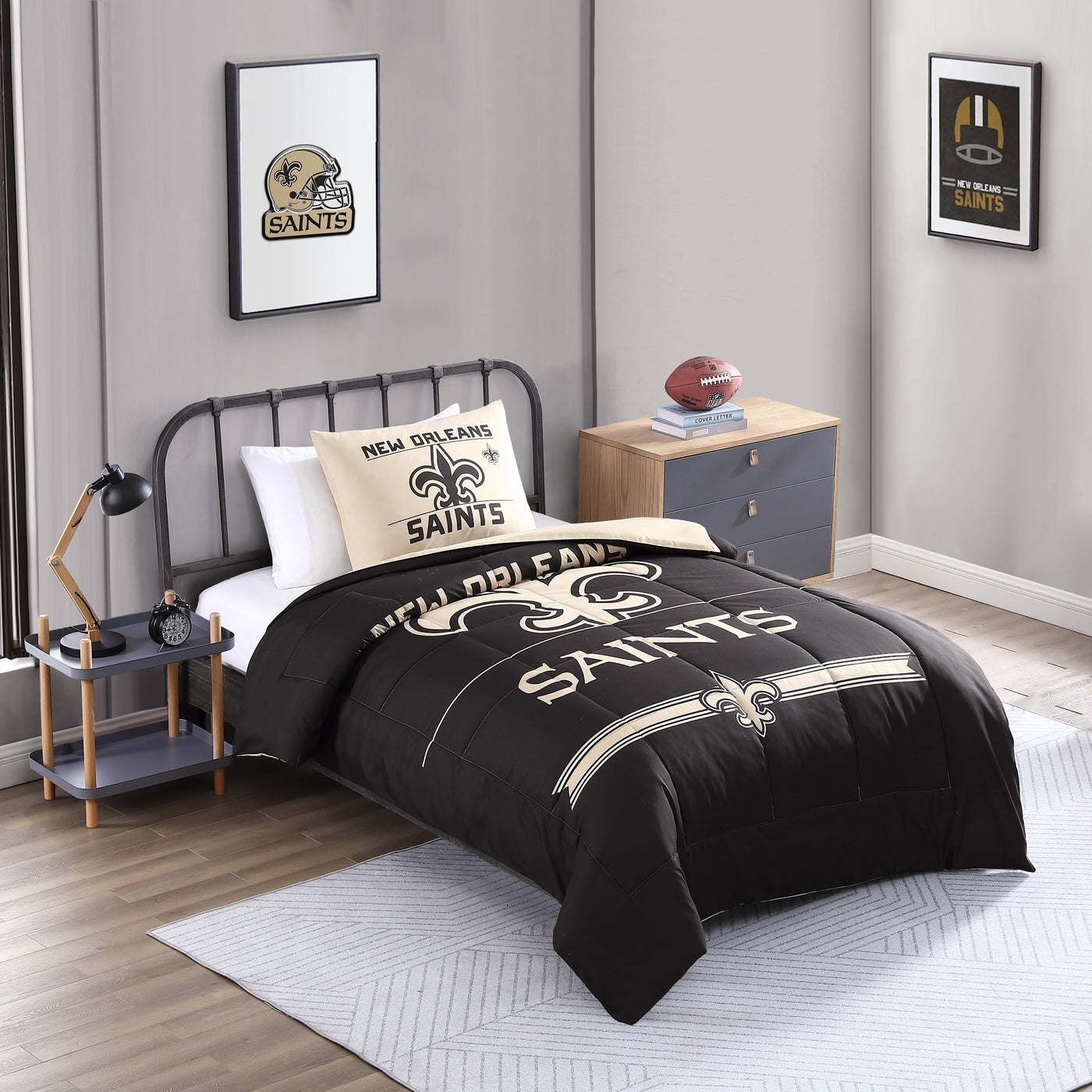 New Orleans Saints Command Comforter Set Twin