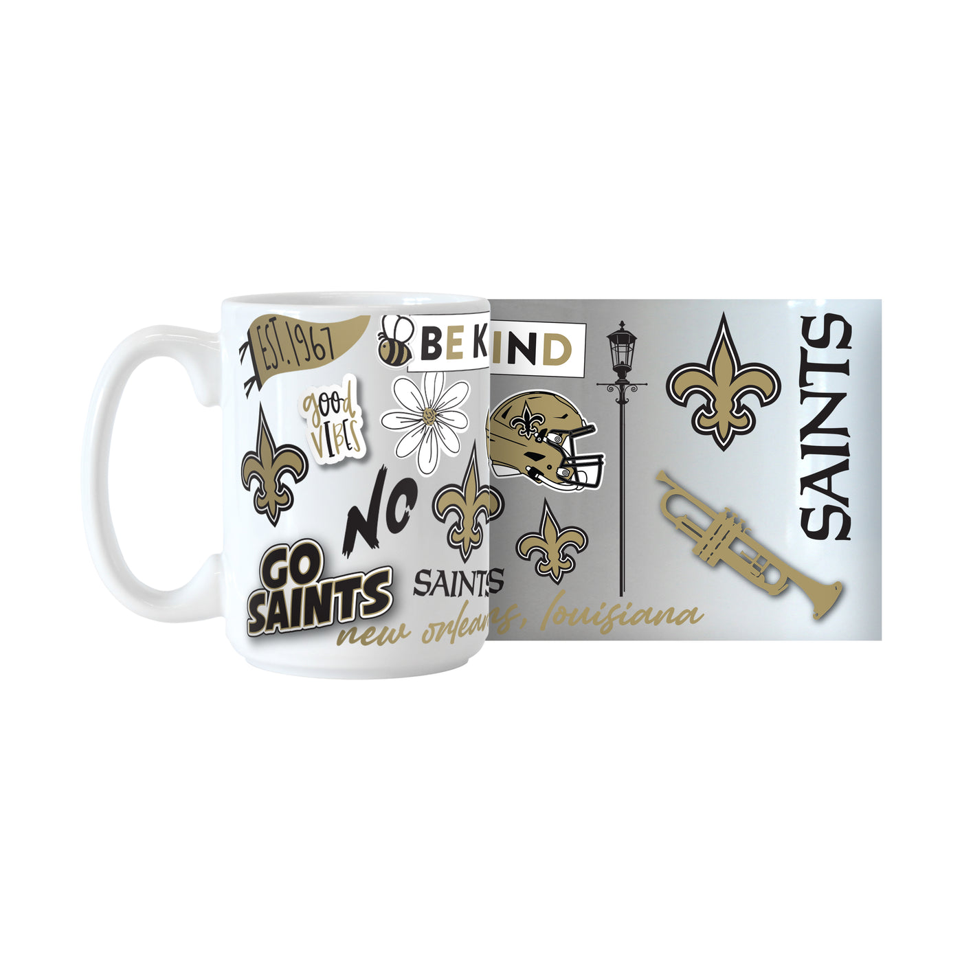 New Orleans Saints 15oz Native Sublimated Mug