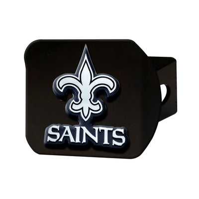 NFL - New Orleans Saints Chrome on Black Hitch Cover
