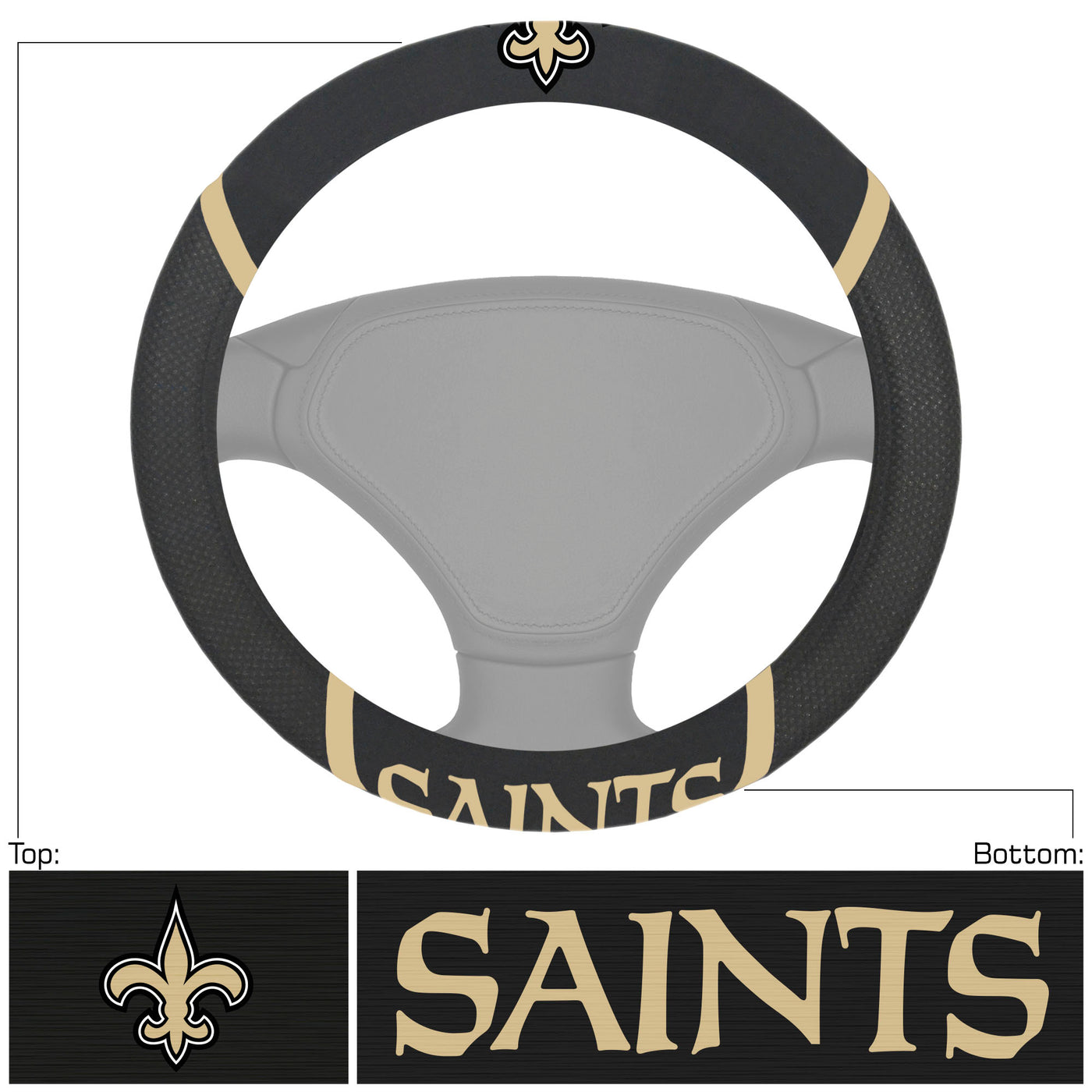 NFL - New Orleans Saints Steering Wheel Cover