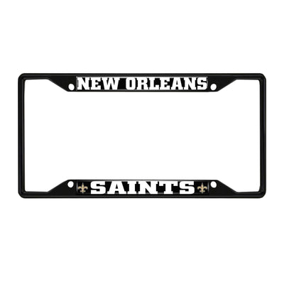 NFL - New Orleans Saints Black License Plate Frame