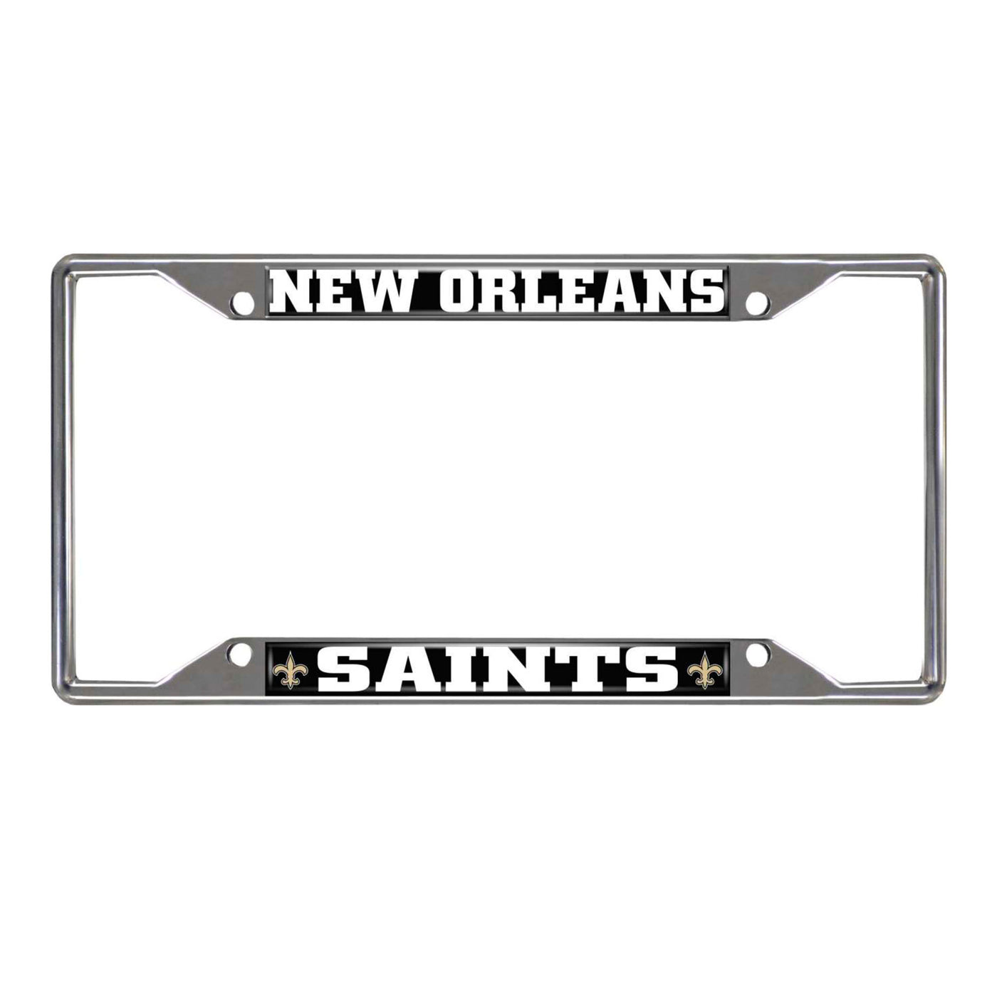 NFL - New Orleans Saints Chrome License Plate Frame
