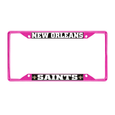NFL - New Orleans Saints-Pink License Plate Frame