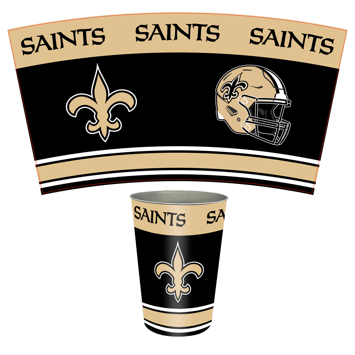 NFL - New Orleans Saints Wastebasket