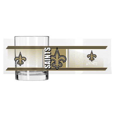 New Orleans Saints 14oz Hero Rocks Glass