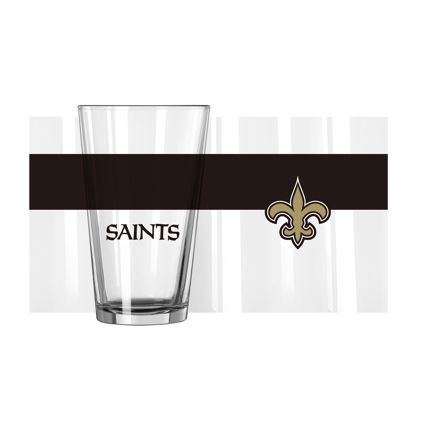 New Orleans Saints 16oz Colorblock Pint Glass