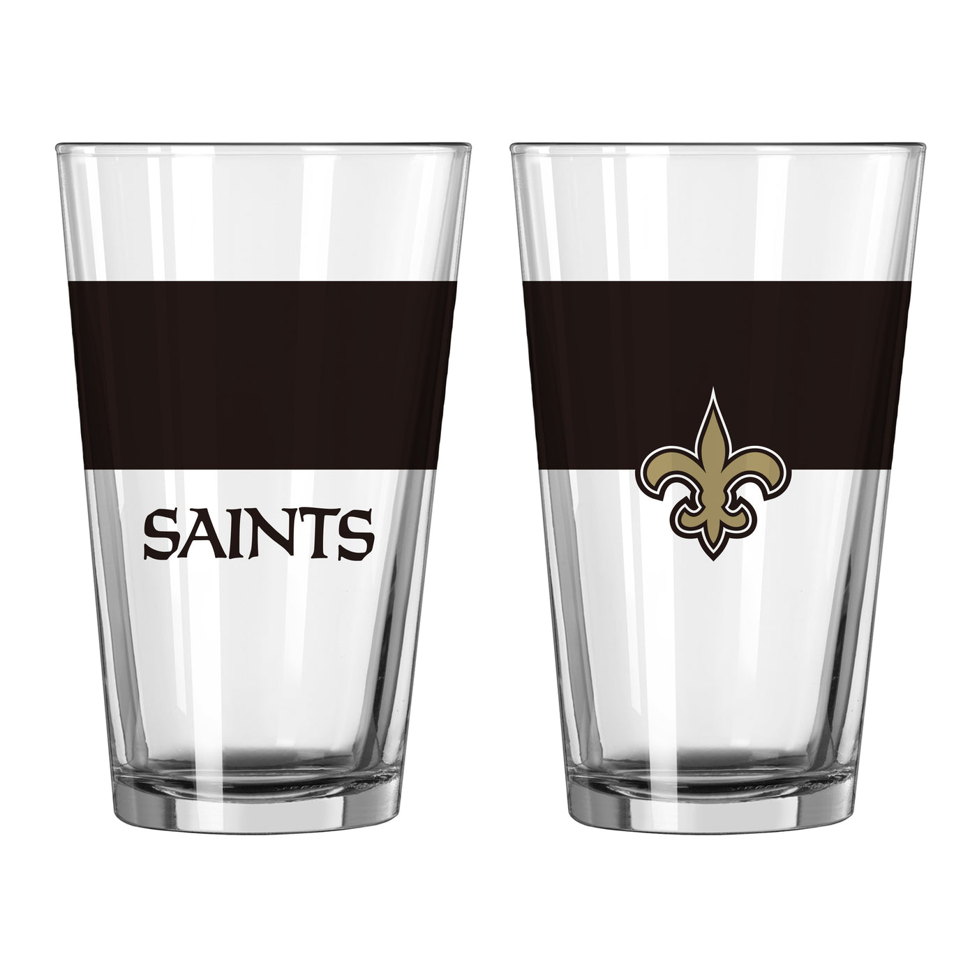 New Orleans Saints 16oz Colorblock Pint Glass