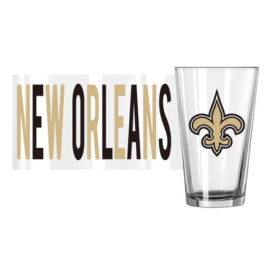 New Orleans Saints 16oz Overtime Pint Glass