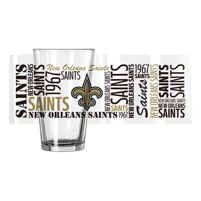New Orleans Saints 16oz Spirit Pint Glass