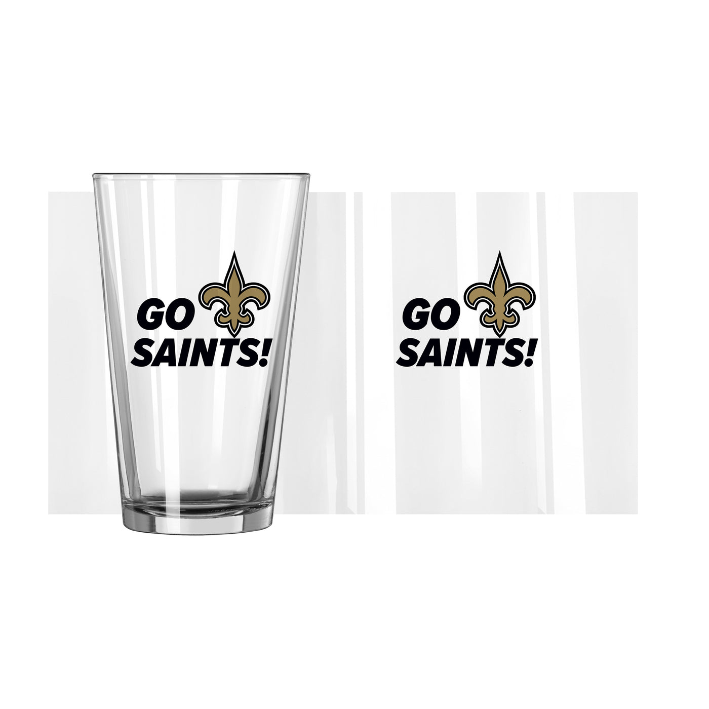 New Orleans Saints 16oz Slogan Pint Glass