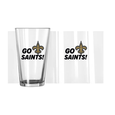 New Orleans Saints 16oz Slogan Pint Glass