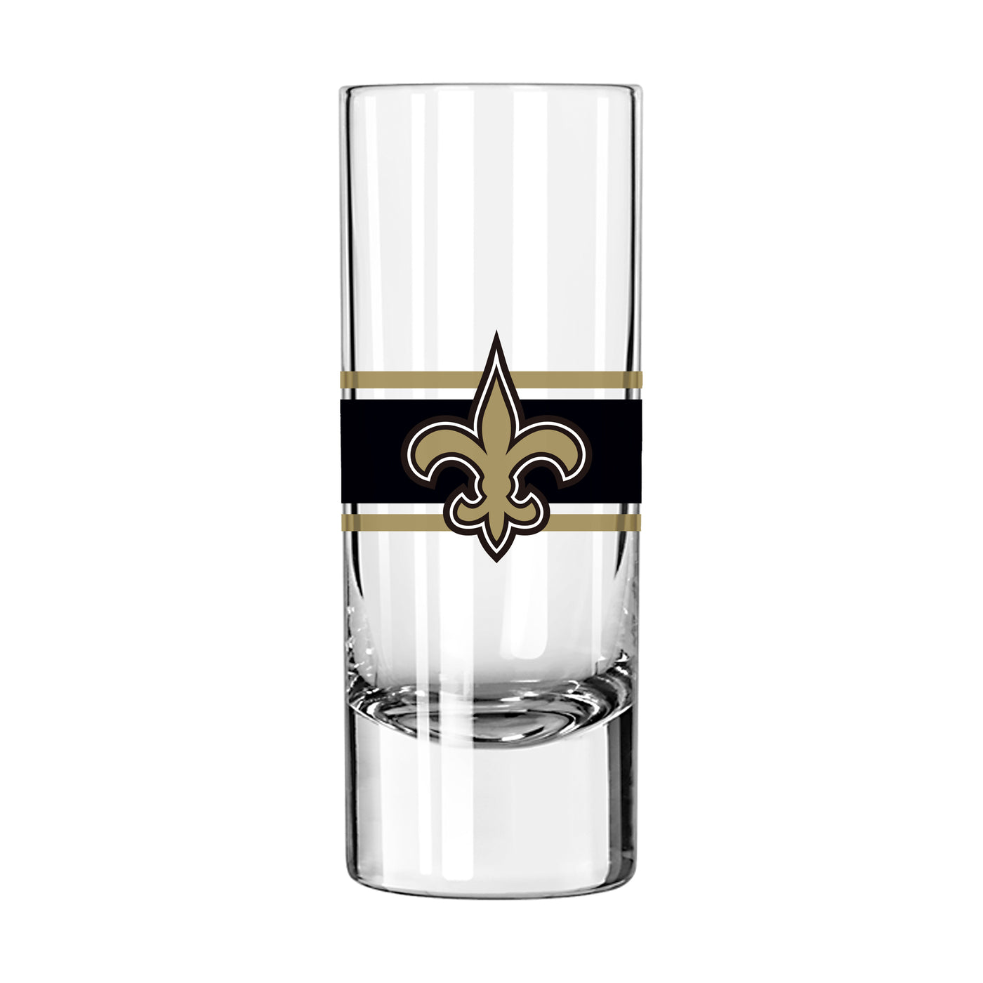 New Orleans Saints 2.5oz Stripe Shooter Glass