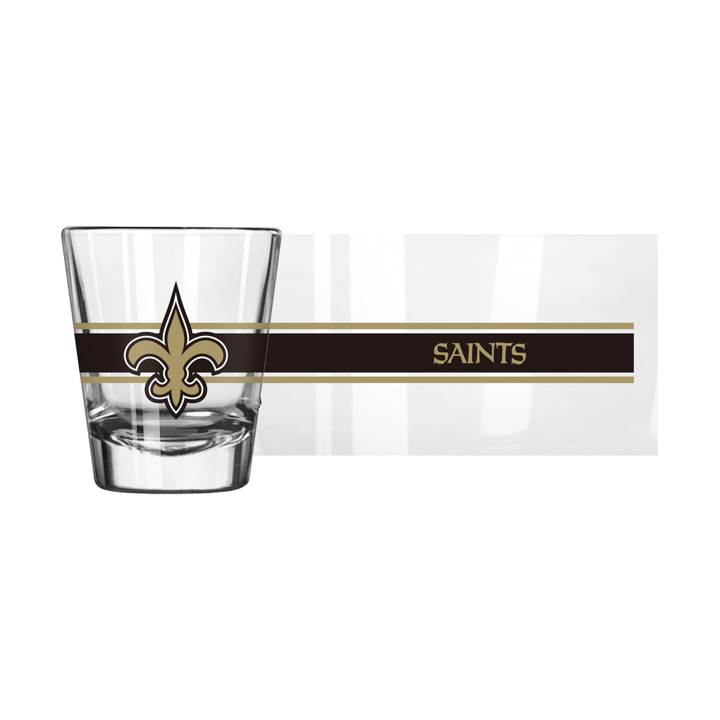 New Orleans Saints 2oz Stripe Shot Glass