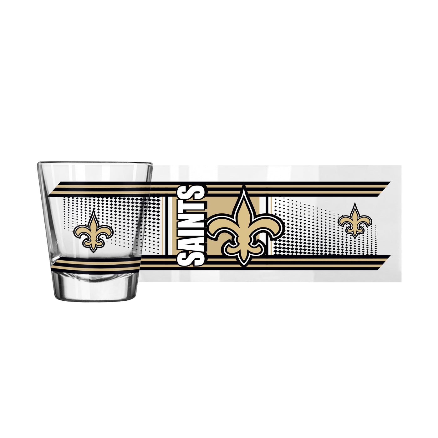 New Orleans Saints 2oz Hero Shot Glass