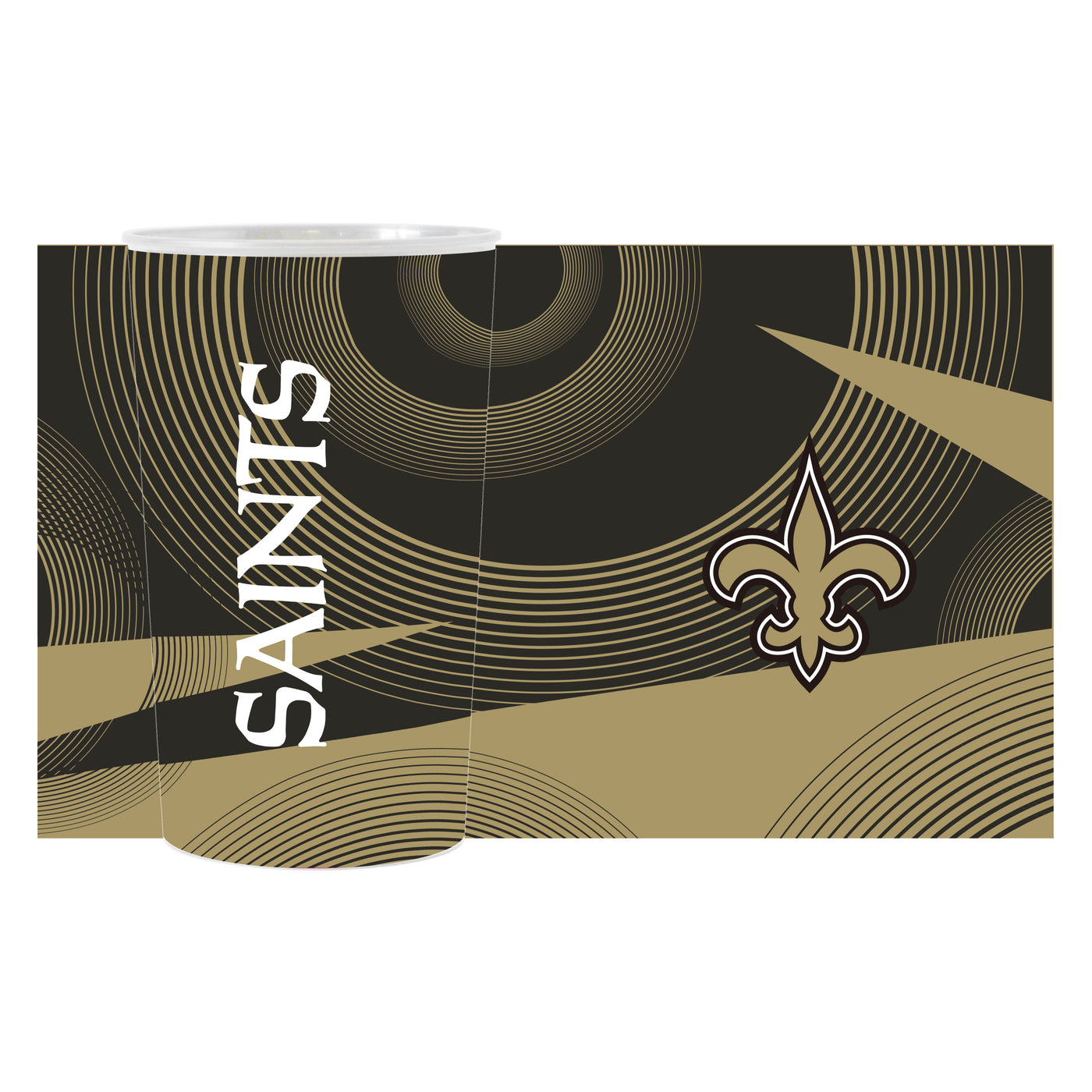 New Orleans Saints Geometric Hardwall Cup 4 Pack