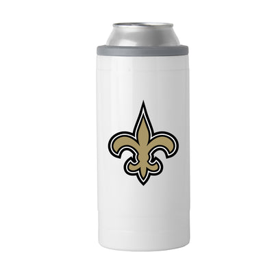 New Orleans Saints Letterman 12 oz Slim Can Coolie