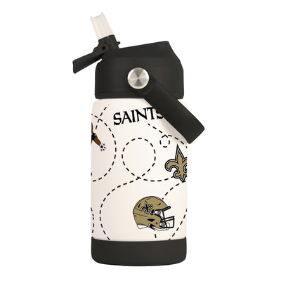 New Orleans Saints 12oz Mascot SS Kids Bottle