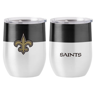 New Orleans Saints Colorblock 16oz Stainless Curved Beverage - Logo Brands