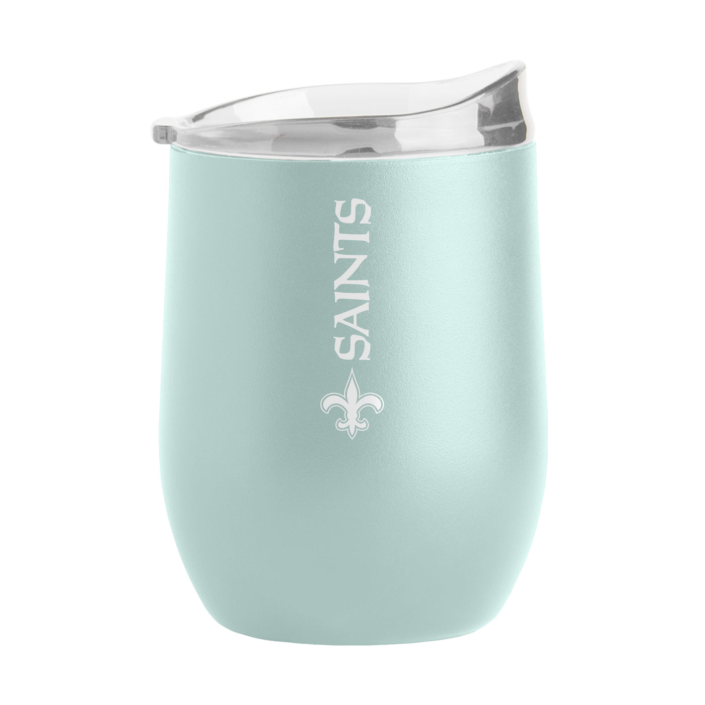 New Orleans Saints 16oz Vertical Powder Coat Curved Beverage