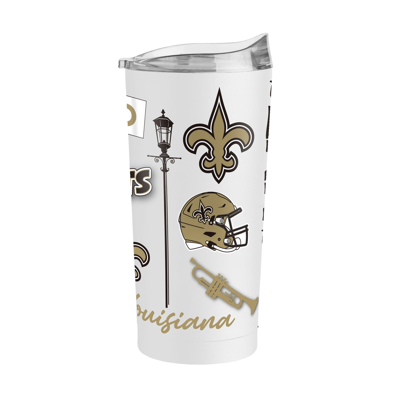 New Orleans Saints 20oz Native Powder Coat Tumbler