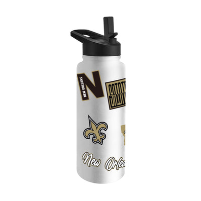 New Orleans Saints Dreamweave 34oz Quencher Bottle