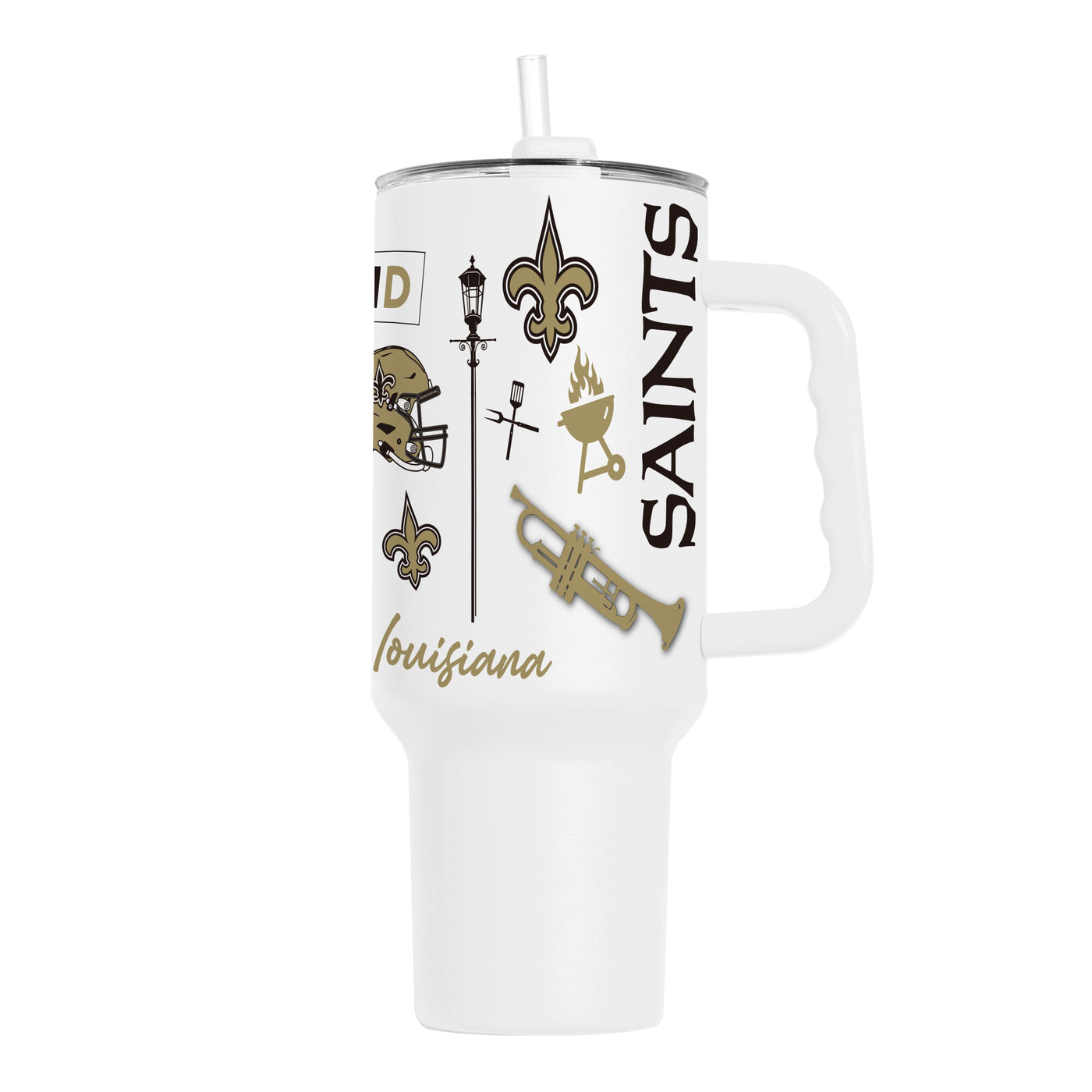 New Orleans Saints 40oz Native Powder Coat Tumbler