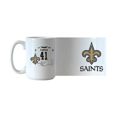 New Orleans Saints Alvin Kamara Jersey 15oz Sublimated Mug