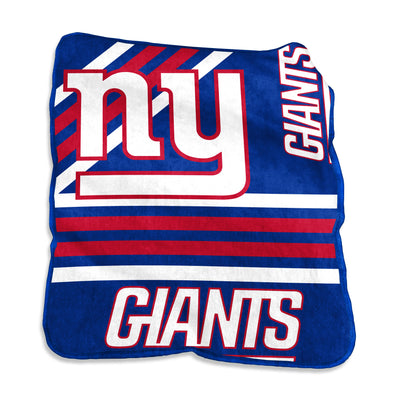 New York Giants Raschel Throw - Logo Brands