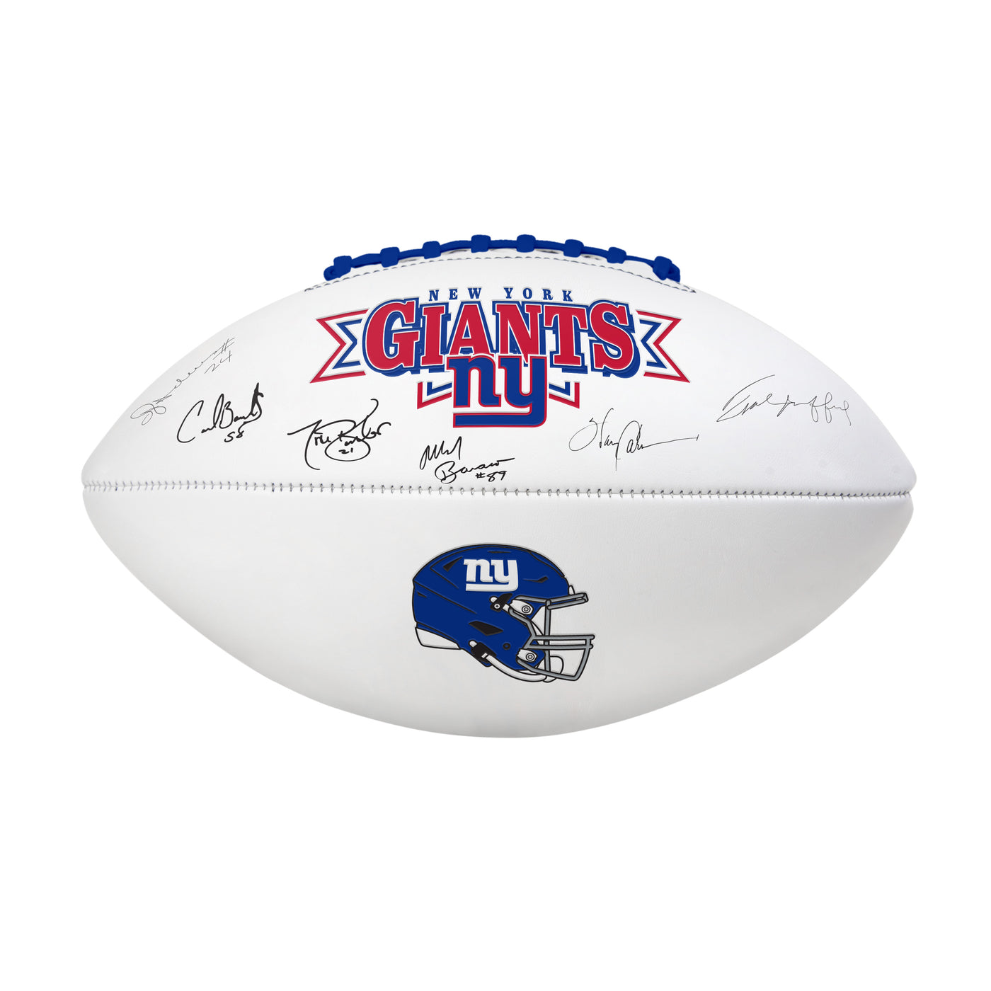 New York Giants Autograph Signature Football