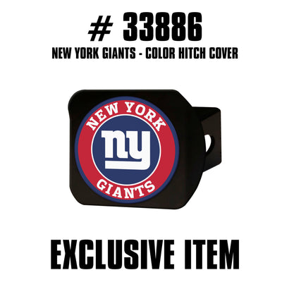 TRINITY NFL - New York Giants Color on Black Hitch Cover