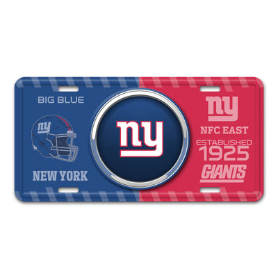 NFL - New York Giants Embossed Metal License Plate