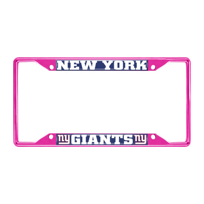 NFL - New York Giants-Pink License Plate Frame
