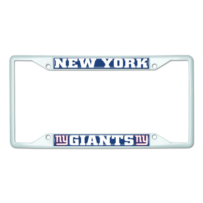 NFL - New York Giants-White License Plate Frame