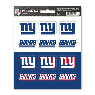 NFL - New York Giants Mini Decal 12-pk