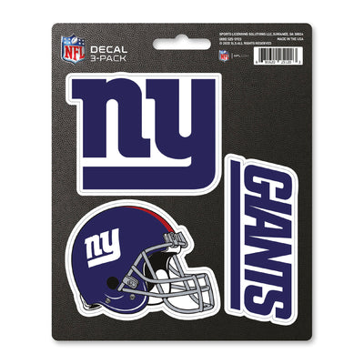 NFL - New York Giants Decal 3-pk