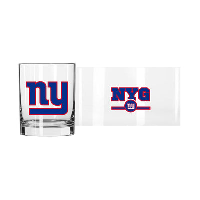 New York Giants 14oz Letterman Rocks Glass