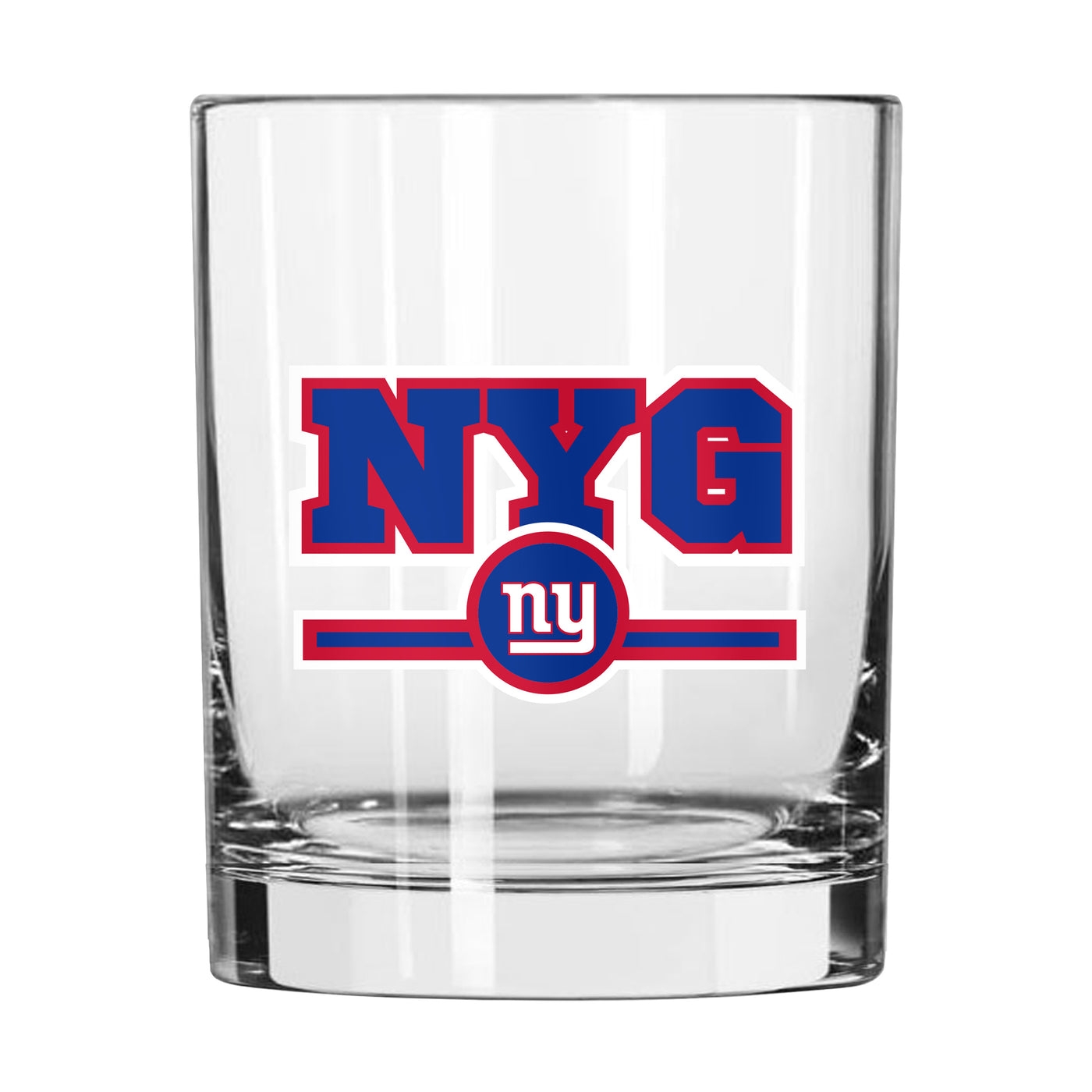 New York Giants 14oz Letterman Rocks Glass