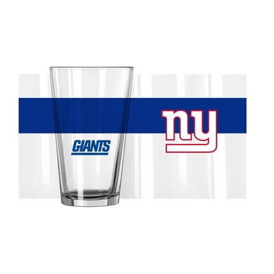 New York Giants 16oz Colorblock Pint Glass - Logo Brands
