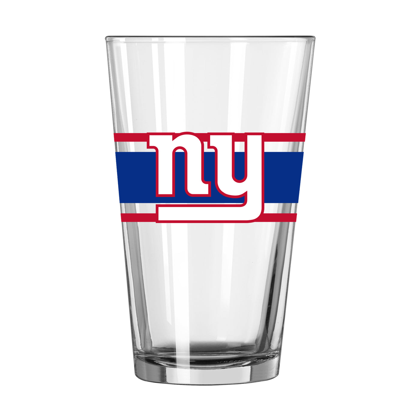 New York Giants 16oz Stripe Pint Glass - Logo Brands