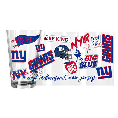 New York Giants 16oz Native Pint Glass