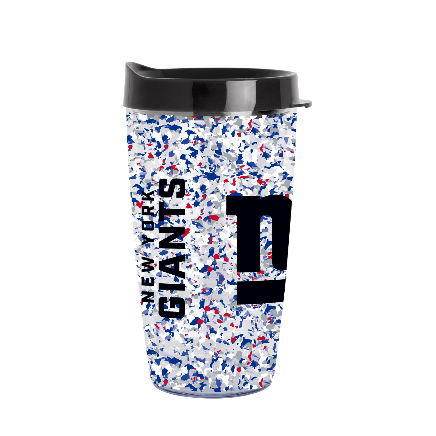 New York Giants 16oz Terrazzo Dbl Wall Clear Tumbler