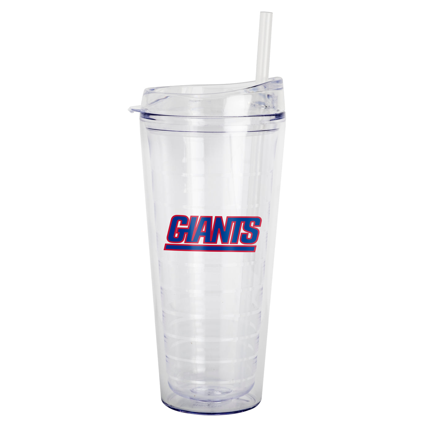 New York Giants 22oz Flipside Dbl Wall Clear Tumbler