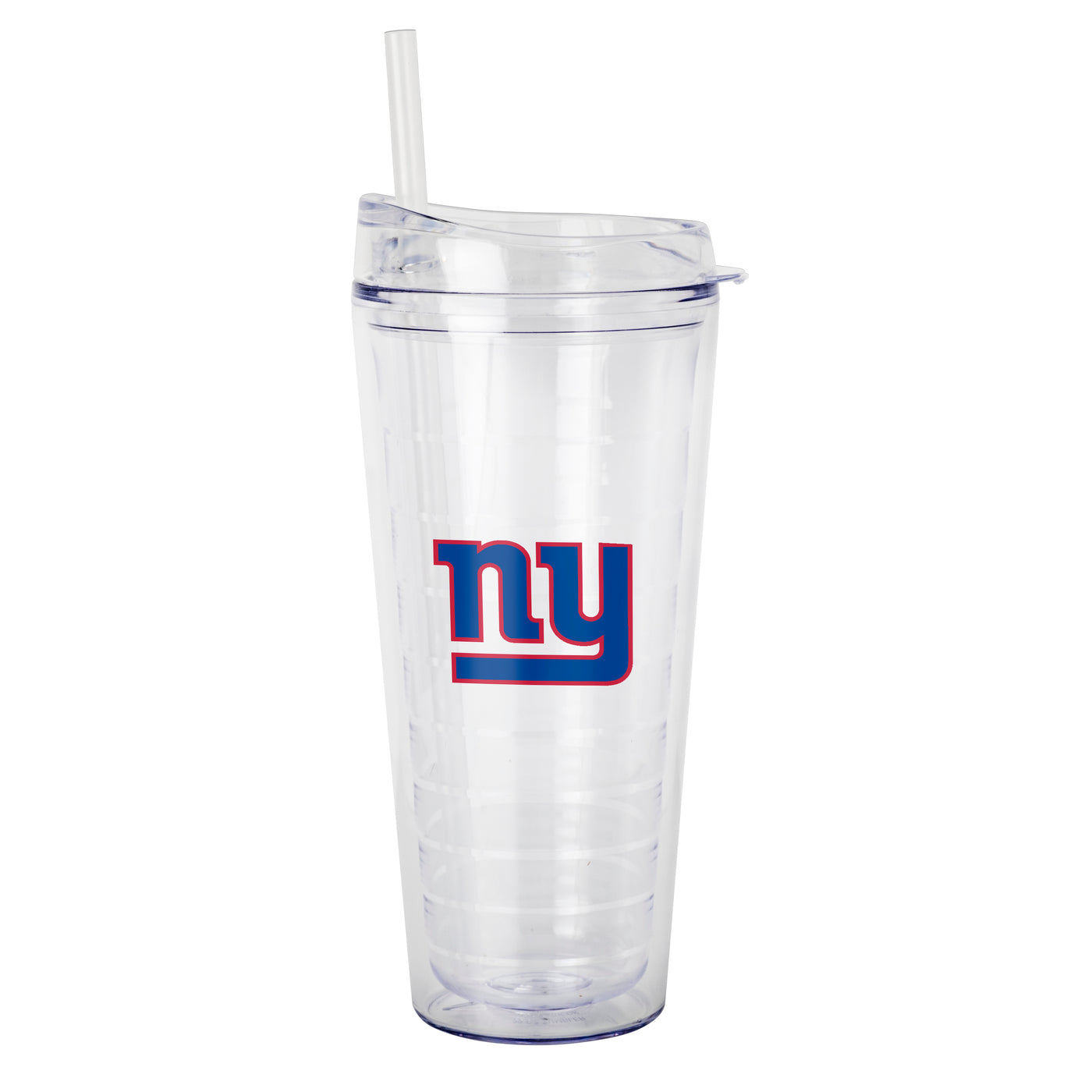 New York Giants 22oz Flipside Dbl Wall Clear Tumbler